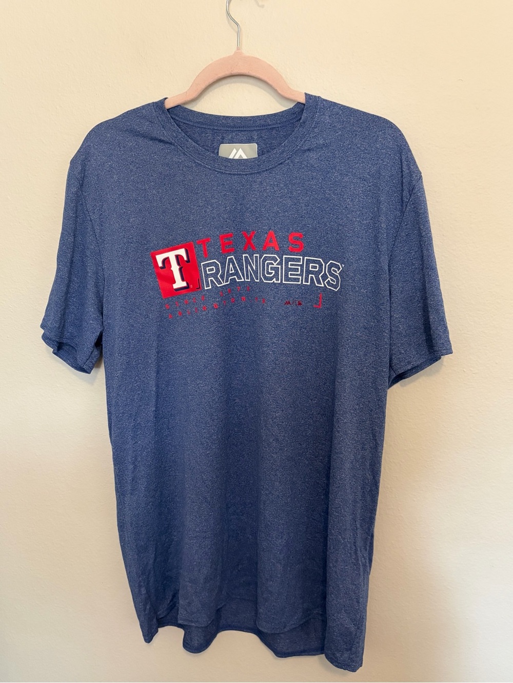 Majestic Texas Rangers Graphic Tee Size XL Like New